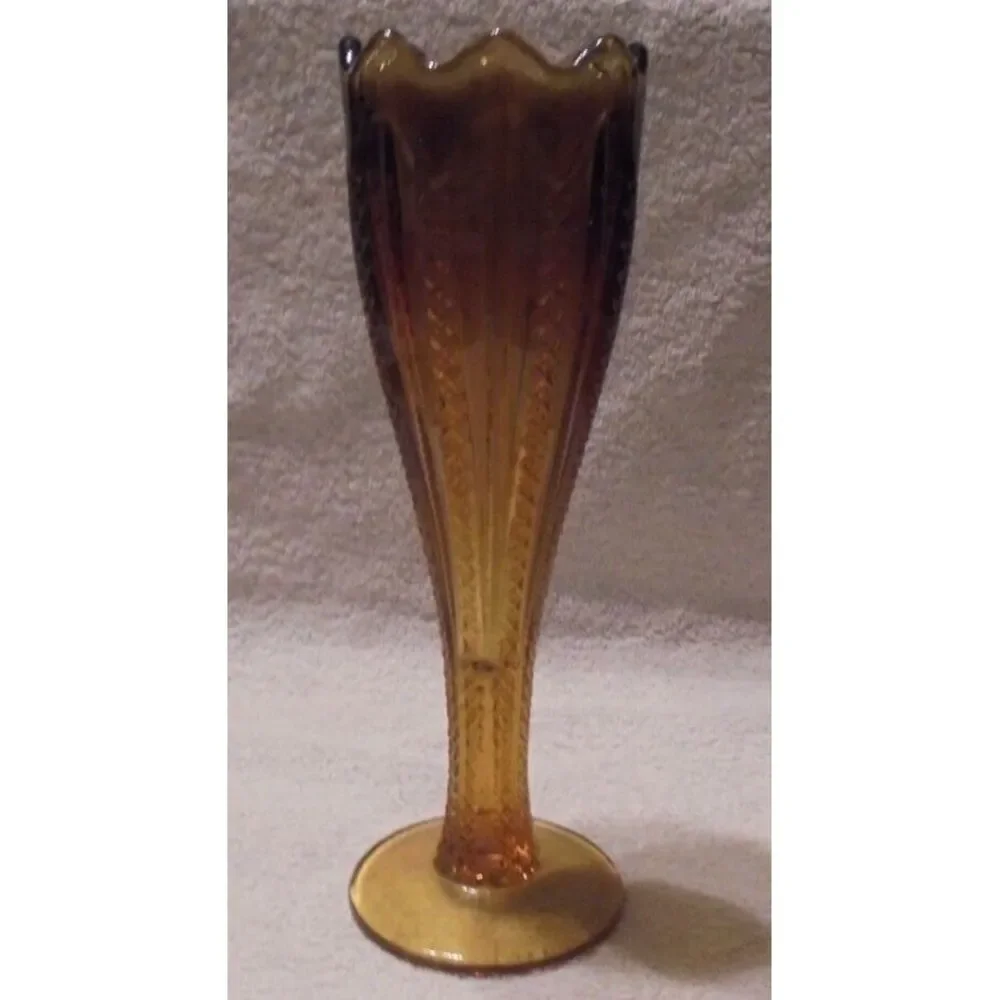 Vintage 1970 Tiara Exclusive Indiana Glass Dark Amber 10